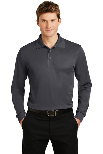 03 - Sport-Tek Long Sleeve Micropique Sport-Wick Polo. ST657