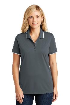 Port Authority Ladies Dry Zone UV Micro-Mesh Tipped Polo. LK111