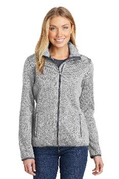 Port Authority Ladies Sweater Fleece Jacket. L232