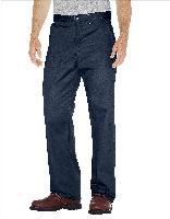 DICKIES RELAXED FIT STRAIGHT LEG FLAT FRONT PANT. 30" Inseam. WP314.